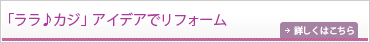 「ララ♪カジ」アイディアでリフォーム